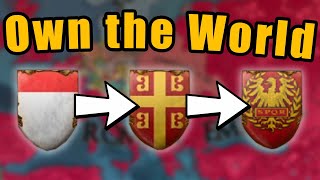 EU4 Montferrato into Byzantine Empire into Roman Empire into Owning World [upl. by Euqina]