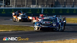 Mathieu Jaminet Laurens Vanthoor battle to Rolex 24 at Daytona GTDP finish  Motorsports on NBC [upl. by Nurav]