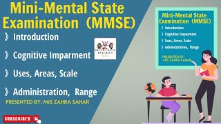 Mini Mental State Examination  Mmse Psychological Test in Urdu amp Hindi  By Mis Zahra Sahar [upl. by Rosella]