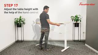 Featherlite Motorized Height Adjustable Table  DIY Assembly [upl. by Moseley]