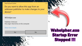 How to Fix WSHELPEREXE Startup ERROR on WINDOWS 10 in Tamil  wshelperexe System Error  Solved [upl. by Rocker]