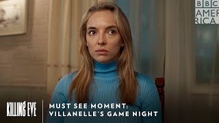 Must See Moment Villanelles Game Night  Killing Eve Sundays at 9pm  BBC America amp AMC [upl. by Nilhtac215]