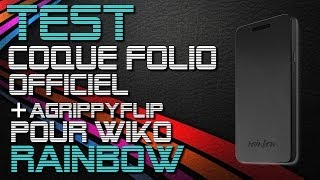 Wiko Rainbow  Test de la Coque Folio Officielle Wiko  AgrippyFlip [upl. by Notneiuq]