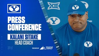 Kalani Sitake  BYU Football  Media Availability  SMU  September 2 2024 [upl. by Mannie747]