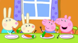 Dinner At Rebecca Rabbits House 🥕  Peppa Pig Official Full Episodes [upl. by Phyllys69]