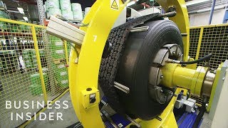 How Old Tires Are Retreaded So They Can Be Used Again [upl. by Reifnnej]