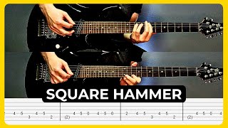 Square Hammer  Ghost  Guitar Cover with Tabs  Guitar Lesson  All Guitar Parts  Solos [upl. by Elleimac569]