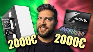 ¡Portatil de 2000€ VS PC 2000€ ¿Donde está la diferencia  Aorus 15 Portatil Gaming RTX 2060 [upl. by Sabrina]