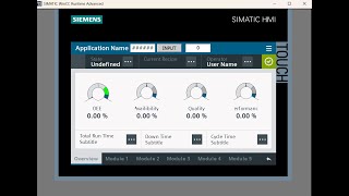 SIEMENS TP900 HMI ADVANCE DESIGNATTARCTIVE HMI DESIGNOEE DASHBOARDMES hmi siemens plc [upl. by Middendorf]