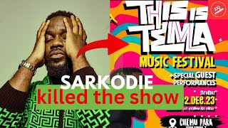 Sarkodie’s This Is Tema music festival 2023 was maive [upl. by Haronid]