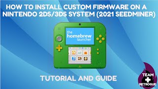 Install Custom Firmware on a 23DS System 2021 Seedminer [upl. by Esdras753]