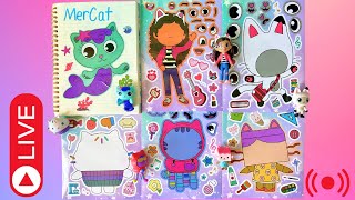 LIVE Gabby’s Dollhouse Toys  Make a Face Stickers Activity with Gabby and Friends [upl. by Eiffe]