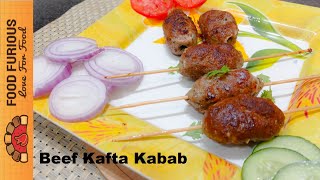 Kafta Kabab Recipe in UrduHindiEnglish  Beef  By Food Furious [upl. by Bainbridge]