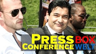 Mario Daser vs Ola Afolabi  SECOND PRESS CONFERENCE  15052017  Hamburg [upl. by Solohcin999]