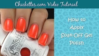 How to Apply Soak Off Gel Polish [upl. by Aenit919]