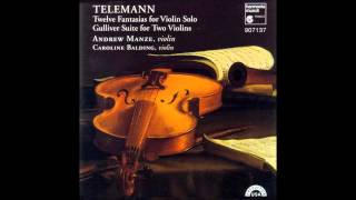 Telemann  12 Fantasias for Violin Solo No 6 [upl. by Ojyram]