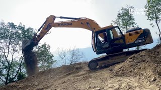 Skilled Excavator Operator Builds Road on Steep Mountain [upl. by Karon104]