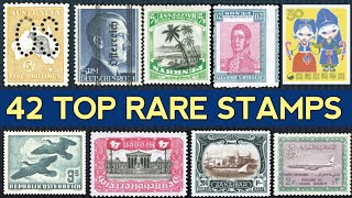 Most Valuable Stamps From Around The World  Episode 25  42 Top Rare Philatelic Gems [upl. by Abroms]