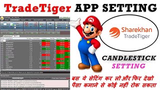 TradeTiger APP FULL SETTINGS  Sharekhan TradeTiger APP FULL TUTORIAL  Candlestick Chart [upl. by Wivinia870]