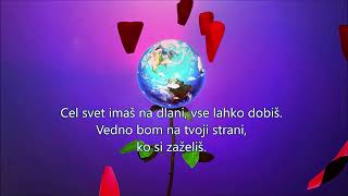 💗 Cel svet imaš na dlani 💗 Čuki Besedilo  Karaoke [upl. by Schmeltzer]