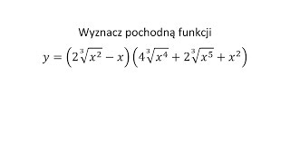 Pochodna funkcji jednej zmiennej cz20 Krysicki Włodarski przykład 659 [upl. by Enihpad]