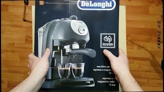 Unboxing DeLonghi Espressor EC201CDB [upl. by Pontius]