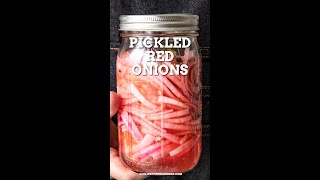 Making Pickled Red Onions shorts [upl. by Aeslehc]