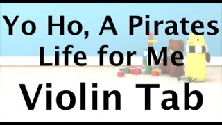 Learn Yo Ho A Pirate\s Life for Me on Violin  How to Play Tutorial [upl. by Irah]