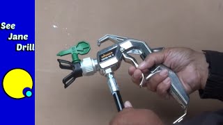 How to use an Airless SprayerHow to Paint FAST [upl. by Duval]