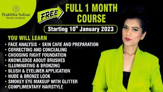 FREE PROFESSIONAL MAKEUP CLASS हिंदी PERSONAL GROOMING CLASS DAY 5LEARN ABOUT FACE SHAPESPRATIBHA [upl. by Kerge]