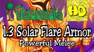 Terraria 13 Solar Armor  Best Melee Set 13 new armor [upl. by Lramaj]