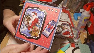 Making Christmas cards with Hunkydory sets [upl. by Nivahb]