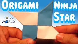 How to Make an Origami Ninja Star Shuriken  DoubleSided [upl. by Mahtal869]