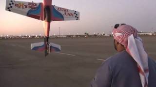 RC plane EXTRA 300L DA 50cc  Al Ain Sportsplex نادي العين للهواة HD Video [upl. by Ecyak]