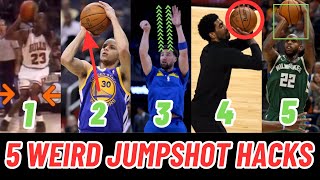 5 Weird Jumpshot Hacks That Best NBA Shooters Use  Fix Your Jumpshot In Less Than 30 Minutes [upl. by Eilloh839]