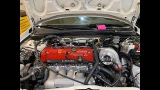 CX Racing Turbo Kit Install for RSX Part 1 [upl. by Drais562]