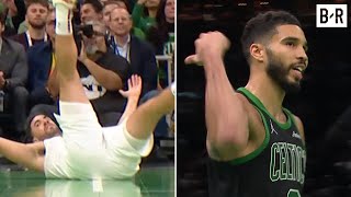 Jayson Tatum Sends Georges Niang Flying on 3Q BuzzerBeater  2024 NBA Cup [upl. by Steffie]