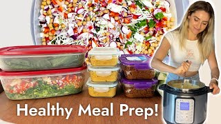 HEALTHY MEAL PREP For My Family Nutritarian Diet WFPB [upl. by Dnalyk]