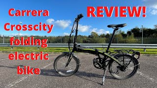 Review Carrera Crosscity electric folding bike [upl. by Elletsirk]