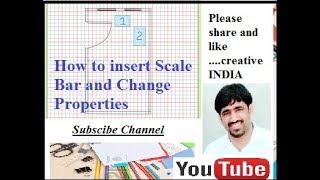 How to insert sacle bar and change its properties Arc GIS 10 Simple in Hindi [upl. by Wiles]