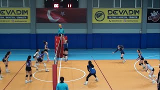 MILAN ATLETIK B – BALKAN YESILBAGLAR 1SET GENC KIZLAR VOLEYBOL 090124ISTANBUL [upl. by Anneliese]