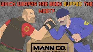 TF2 Which Weapons Have Been BUFFED The Most [upl. by Anoyet]