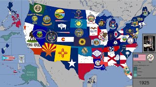 History of American State and Territorial Flags 1776  2022 [upl. by Halas635]