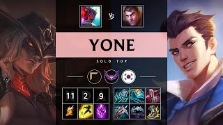 Yone Top vs Jayce Triple Kill Unstoppable  KR Master Patch 1422 [upl. by Sayette]