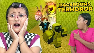 DINAR TERJEBAK DI BACKROOMS PENUH MONSTER 😨😱 ESCAPE THE BACKROOMS ROBLOX INDONESIA [upl. by Eiuqcaj]