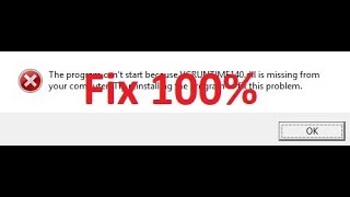 VCRUNTIME140dll is Missing Error Fix All Windows Fixes [upl. by Savick111]