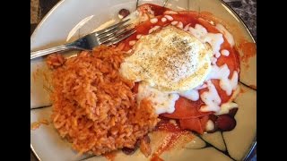 Traditional Red Enchiladas Montadasegg style [upl. by Eceryt]