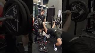 100 Kg Bench Press 3 Reps [upl. by Yttig]