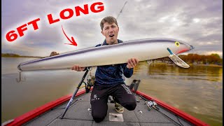 Fishing The Giga Lure Worlds Biggest Lure [upl. by Eusassilem]