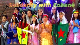 Gelsenkirchen Solidaritätsfest für Kobanê  Kurdischer Kinderchor [upl. by Jonie]